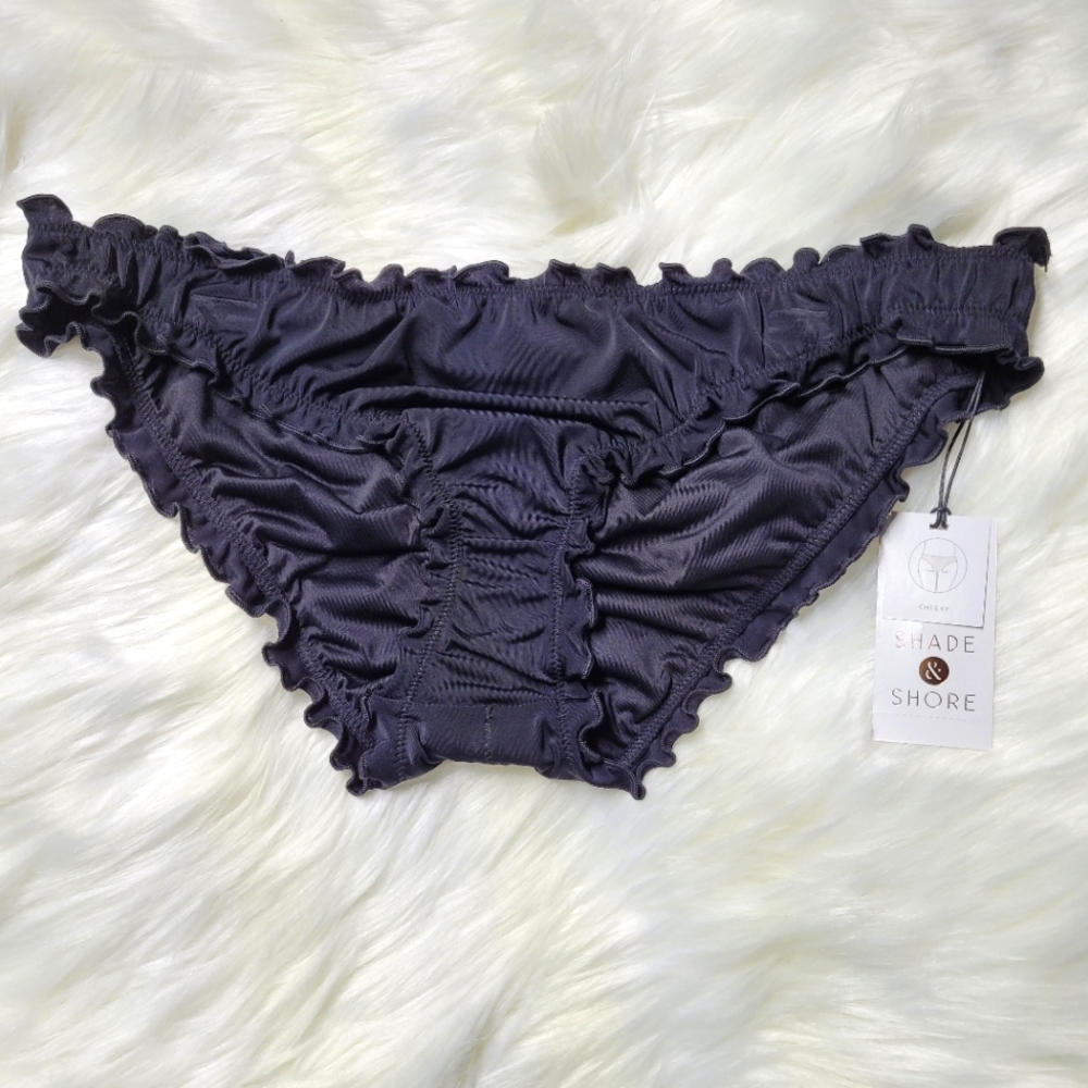 Black Ruffle Bikini Bottoms